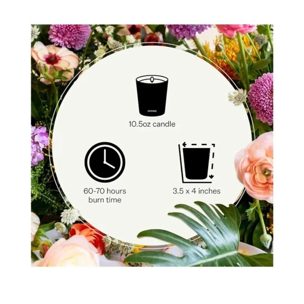APOTHEKE Scented Soy Candle - Wild Mint & Ivy - 10.5 oz - Brand NEW in Box